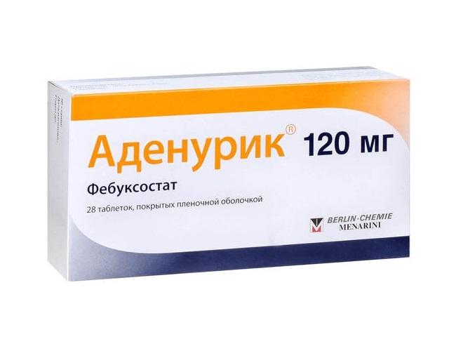 аденурик 120мг. №28 таб. п/п/о 2108