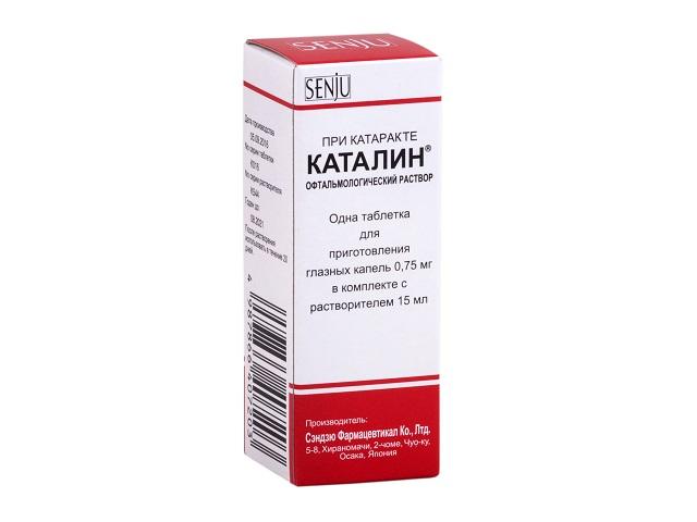 каталин 750мг. таб.+15мл. р-ль гл.капли