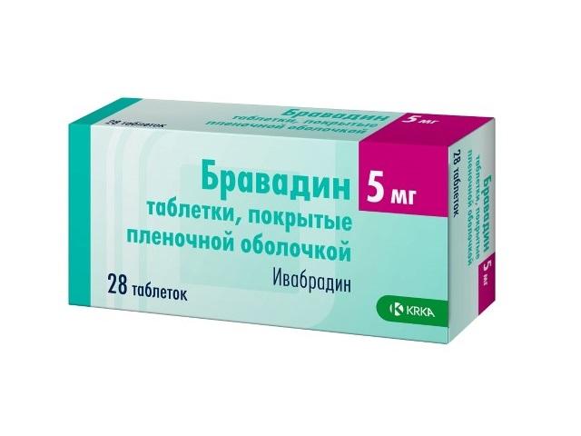 бравадин 5мг. №28 таб. п/п/о