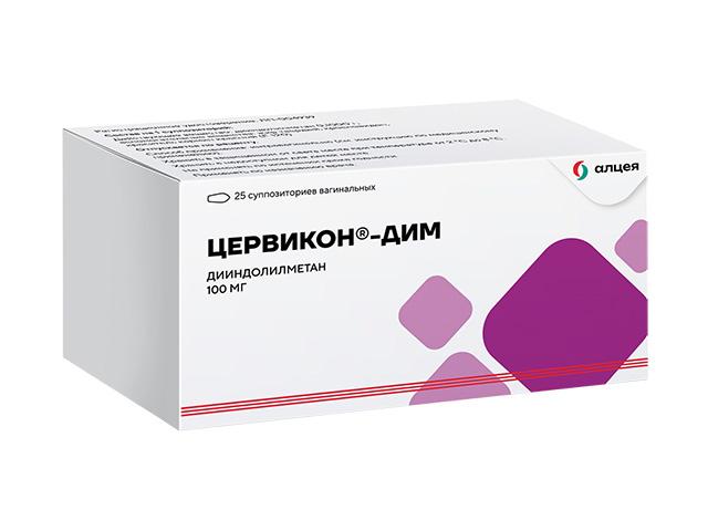 цервикон -дим 0,1мг. №25 супп. вагин.0020
