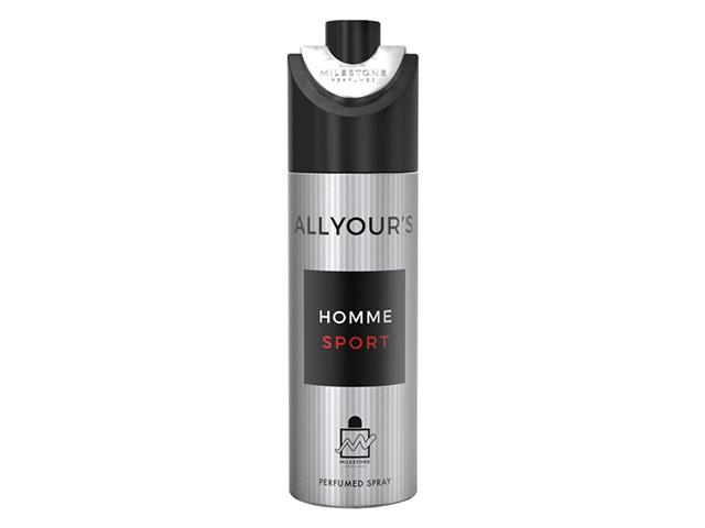 milestone дезодорант-спрей муж. all your's homme sport 200ml