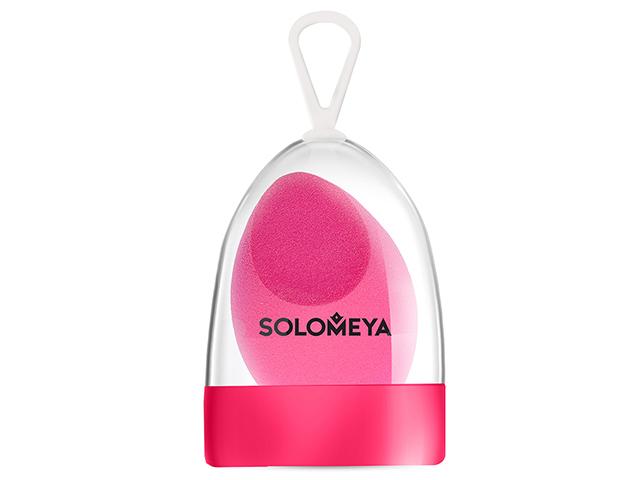 *solomeya спонж косметический для макияжа со срезом розовый 06-951
