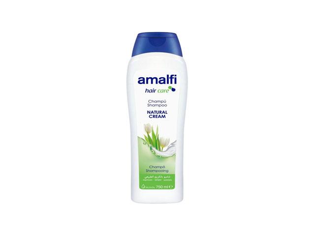 amalfi шампунь-крем семейный натуральный natural cream д/всех типов волос 750мл. 3369