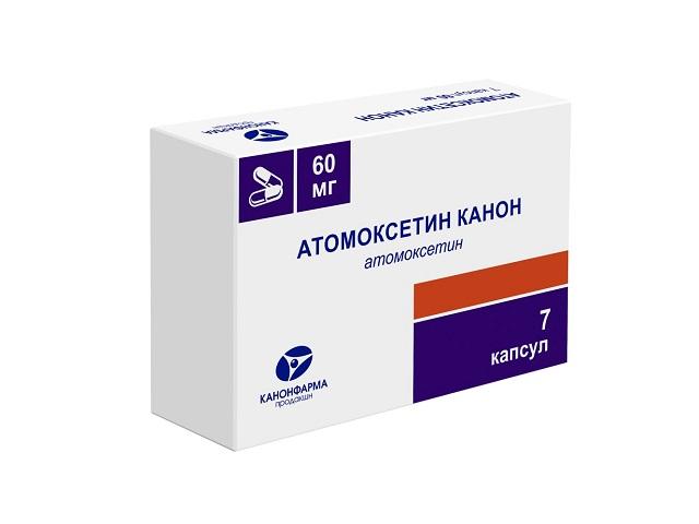 атомоксетин канон 60мг №7 капс.