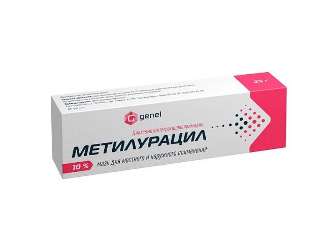 метилурацила 10% 25г. мазь /самарамедпром