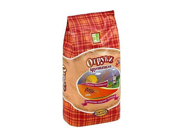 эльмика отруби хруст. ржаные бородинские 200г.