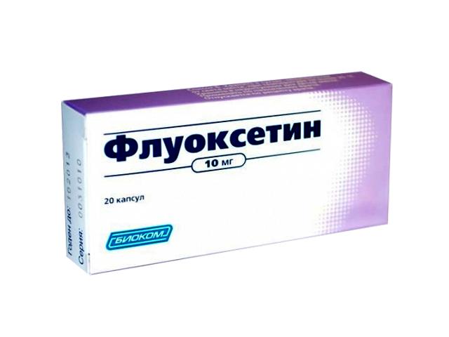 флуоксетин 10мг. №20 капс. /биоком/