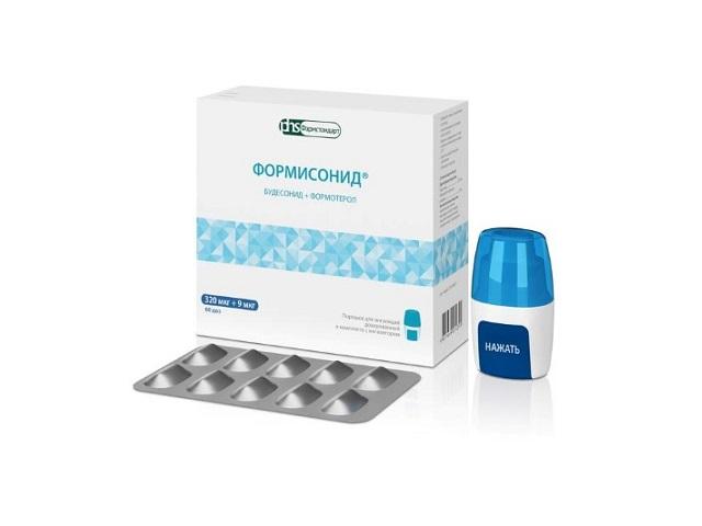 формисонид 320мкг+9мкг/доза №60 пор. д/ингал.+устр.д/ингал.