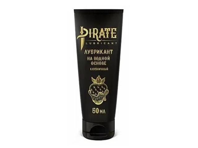 пират лубрикант на водной основе клубничный 50 мл (pirate)