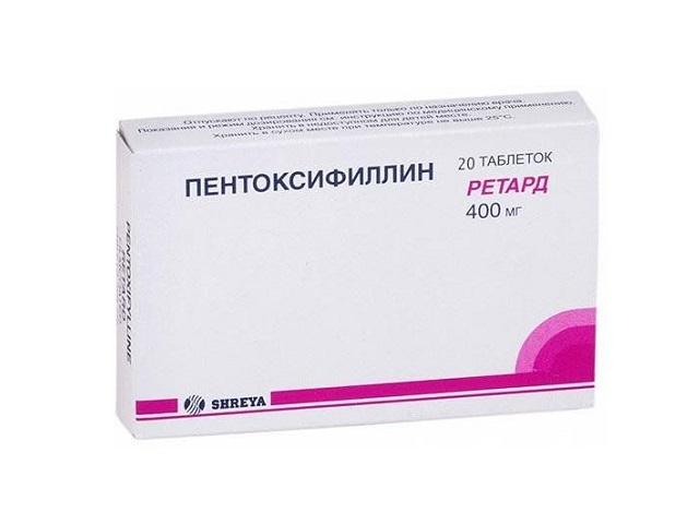 пентоксифиллин ретард 400мг. №20 таб. п/о 0418