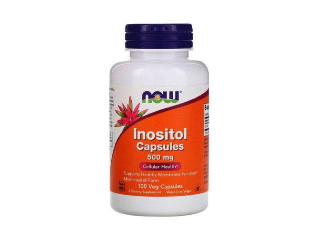 *now foods "инозитол 500 мг". 820 мг.100 капс.  0475 мм