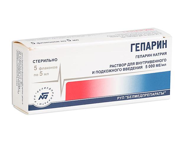 гепарин 5000ед/1мл. 5мл. №5 р-р д/ин. амп. /белмедпрепараты/