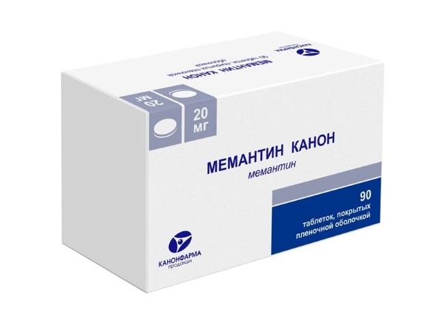 мемантин канон 20мг. №90 таб. п/о /канонфарма/ 2732