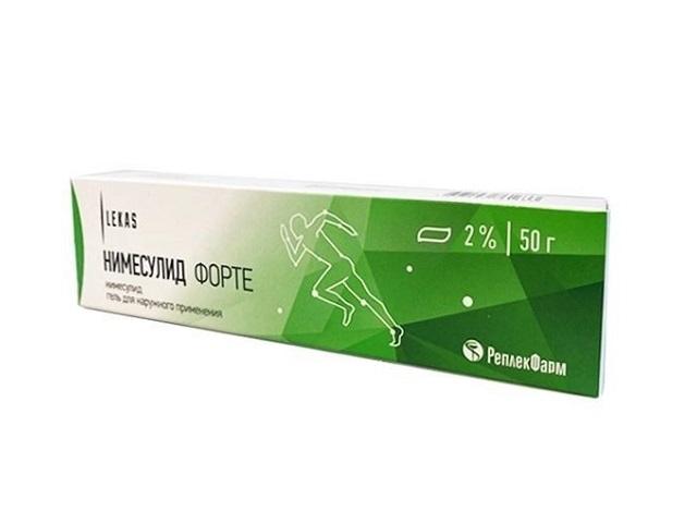 нимесулид форте гель д/наруж. прим. 2% 50г