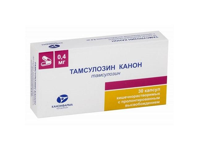 тамсулозин-канон 0,4мг. №30 капс. модиф. высв.5344
