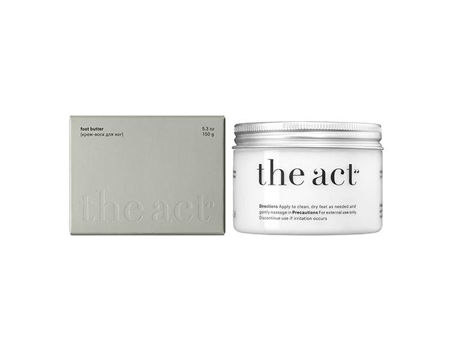 the act labs крем-воск от трещин, для сухой кожи ног 150 г 99608