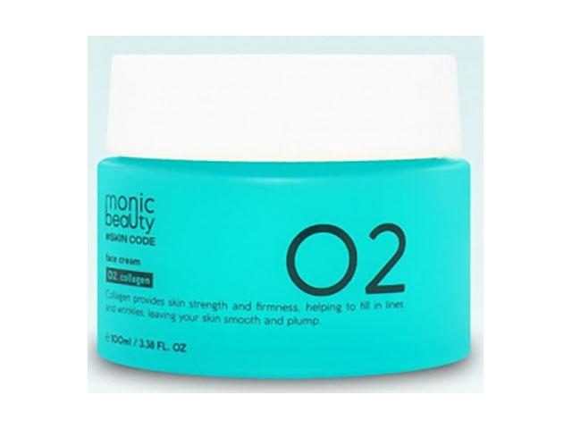 monic beauty skin code 02 коллаген крем для лица, 100мл