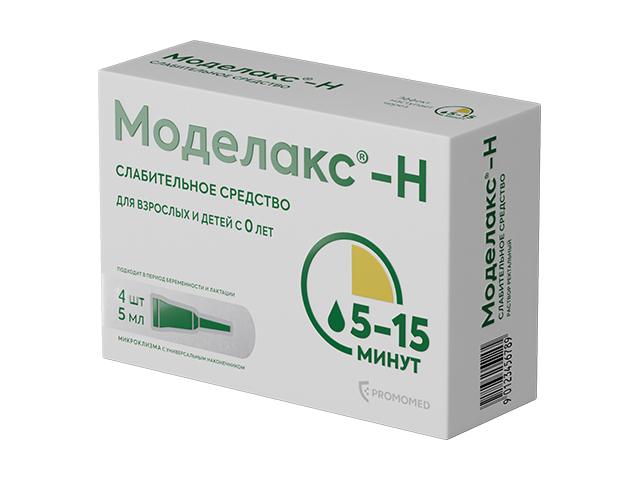 моделакс-н 5мл. №4 р-р рект. туба
