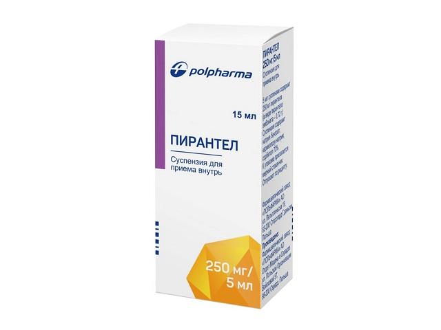 пирантел 250мг/5мл. 15мл. сусп. фл. /польфарма/ 2074
