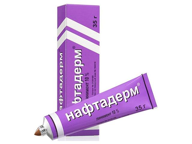 нафтадерм 10% 35г. линимент (нафтал.нефти) 0514
