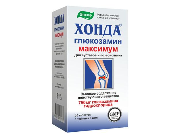 хонда глюкозамин максимум  №30 таб. /эвалар/