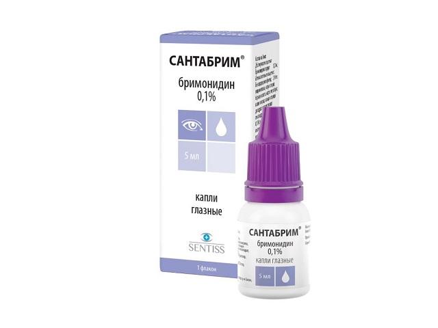 сантабрим  0,1%  5мл №1 фл. капли гл