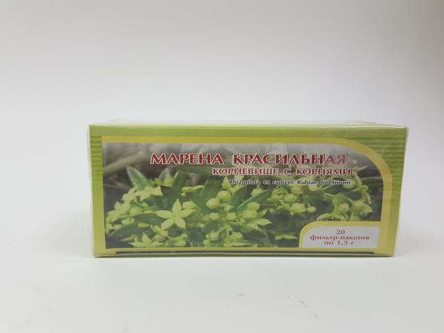марена корневище и корень 1,5г. №20 пак. (бад) чайн.напиток