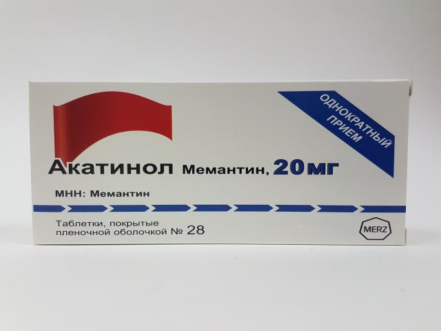 акатинол мемантин 20мг. №28 таб. п/п/о 9603