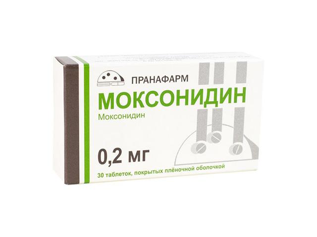 моксонидин 0,2мг. №30 таб.п/п/о /пранафарм/