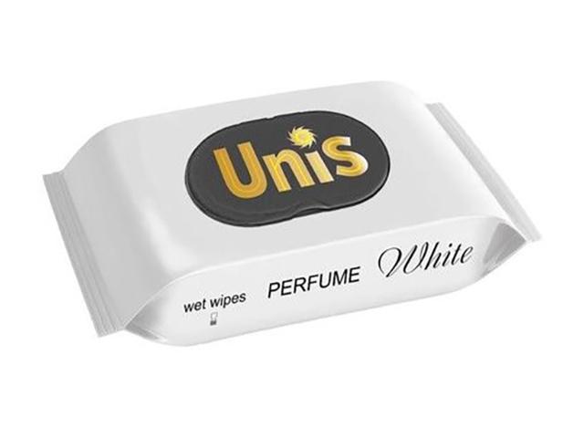 unis салфетки влажные антибакт perfume white №84 клапан