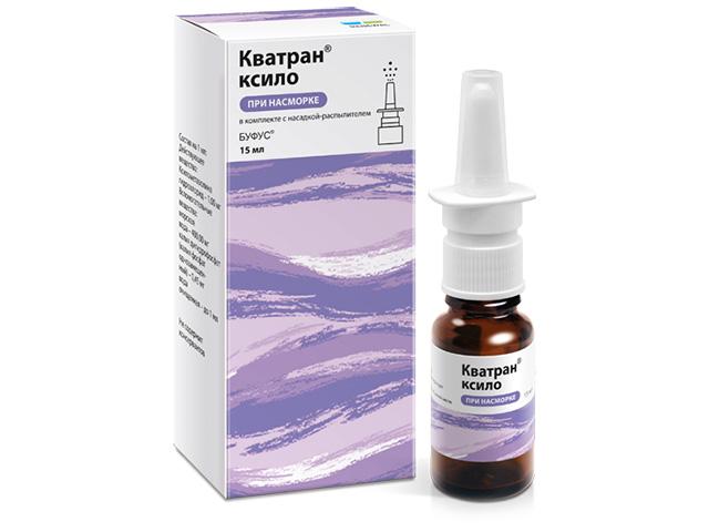 кватран ксило (ксилометазолин+морская вода) 0,1% 15мл. спрей /renewal/ 6597