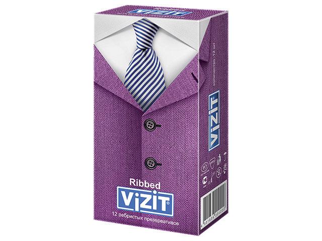 визит презерватив риббед ребристые №12 [vizit]