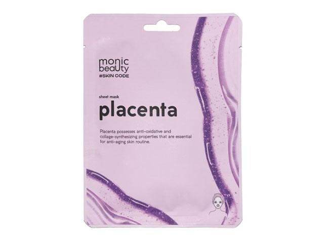 monic beauty skin code тканевая маска для лица плацента 25мл