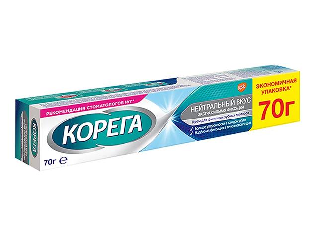 корега крем д/фикс. зуб.протезов 70г. нейтральный вкус [corega]
