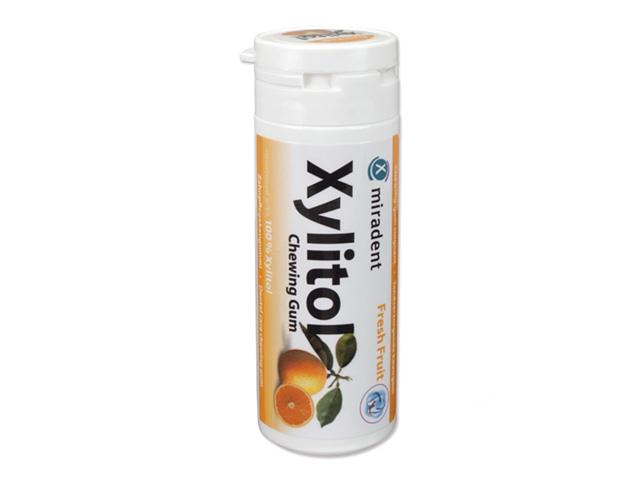 xylitol жевательная резинка без диоксидина титана свежие фрукты, 30г.  драже 630091