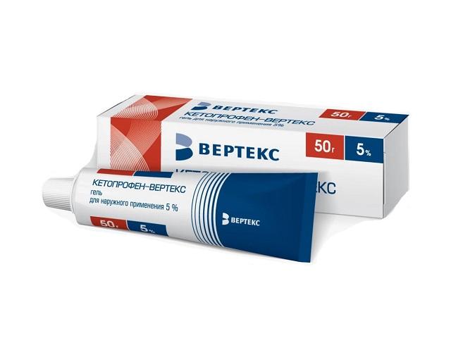 кетопрофен-вертекс гель 5% 50г. 0404