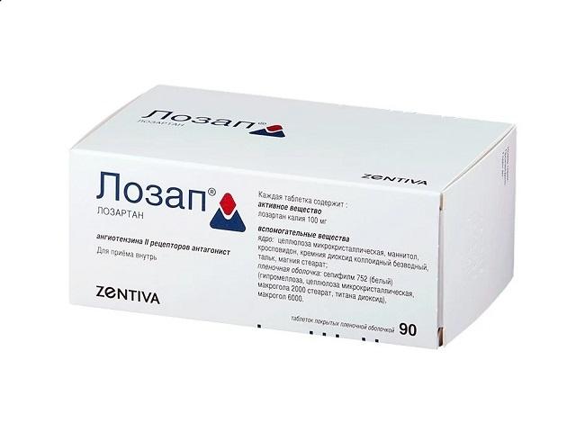 лозап 100мг. №90 таб. п/о