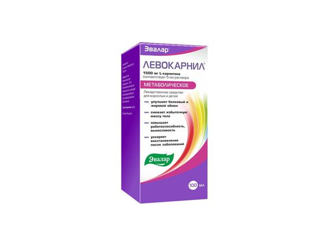 левокарнил р-р д/внут пр. 300 мг/мл фл 100 мл /эвалар/