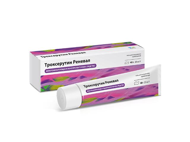 троксерутин реневал 2% 40г. гель д/нар.прим.