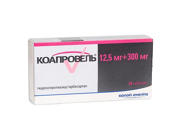 коапровель 300мг.+12,5мг. №28 таб. п/п/о